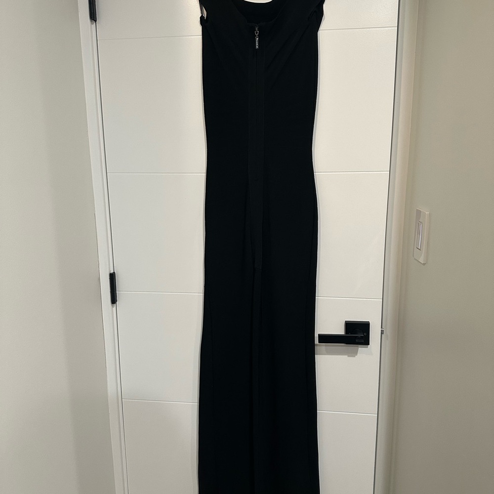 Marciano Black Zip-Up Jumpsuit